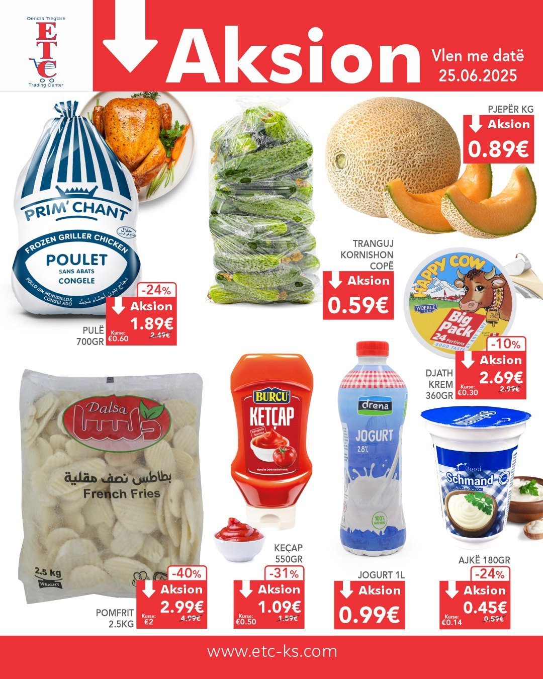Aksion në produkte ushqimore