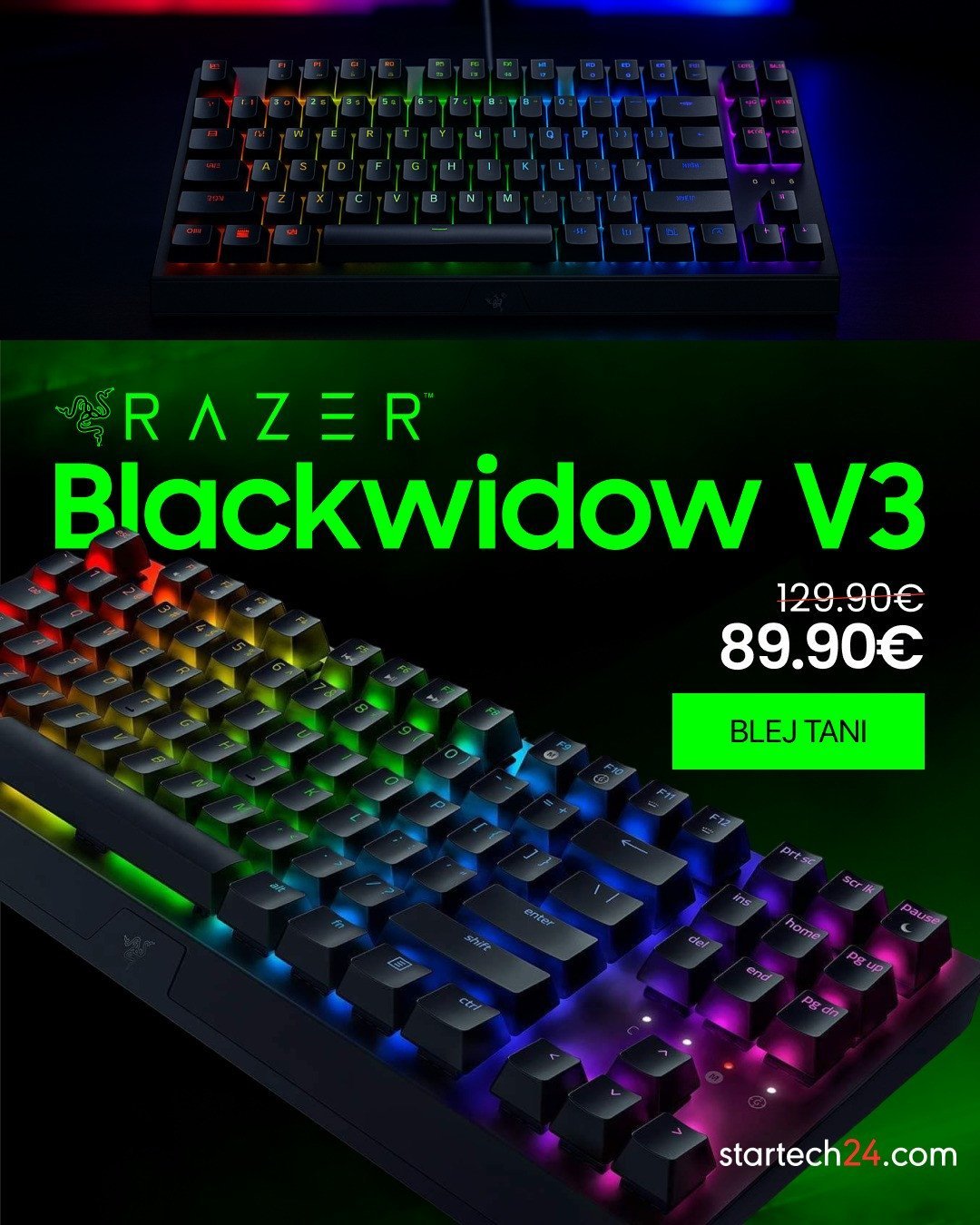 Tastierë mekanike me RGB, perfekte për gamers