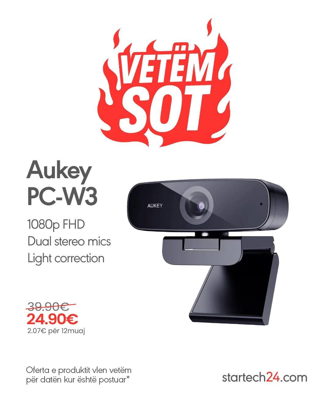 Aukey PC-W3 – Kamera perfekte për video takime