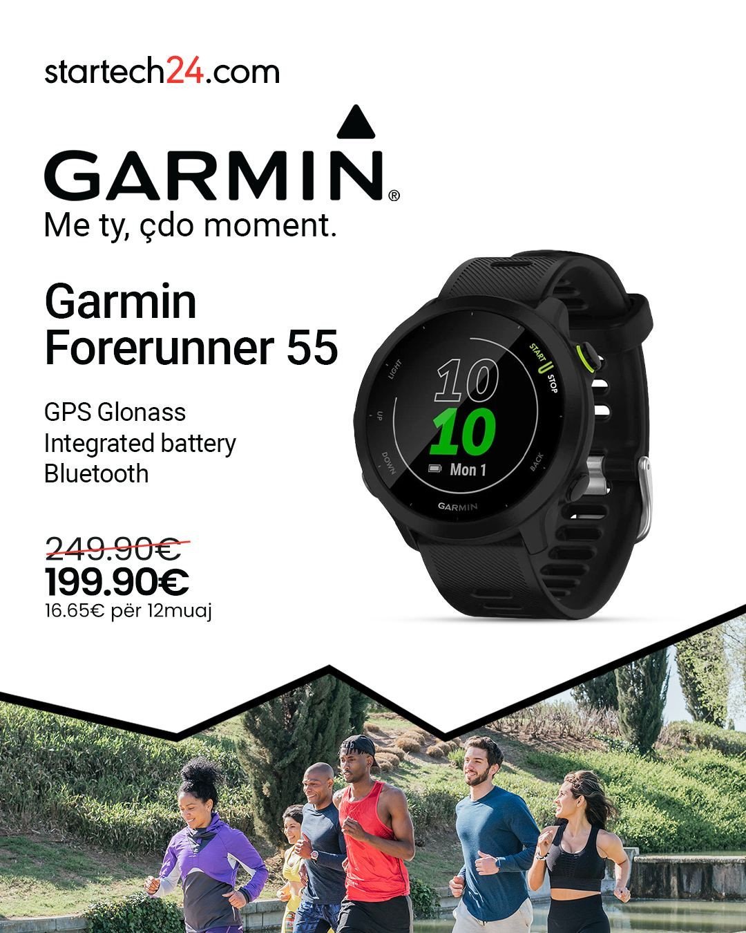 Garmin Forerunner 55 – ora perfekte për çdo moment aktiv