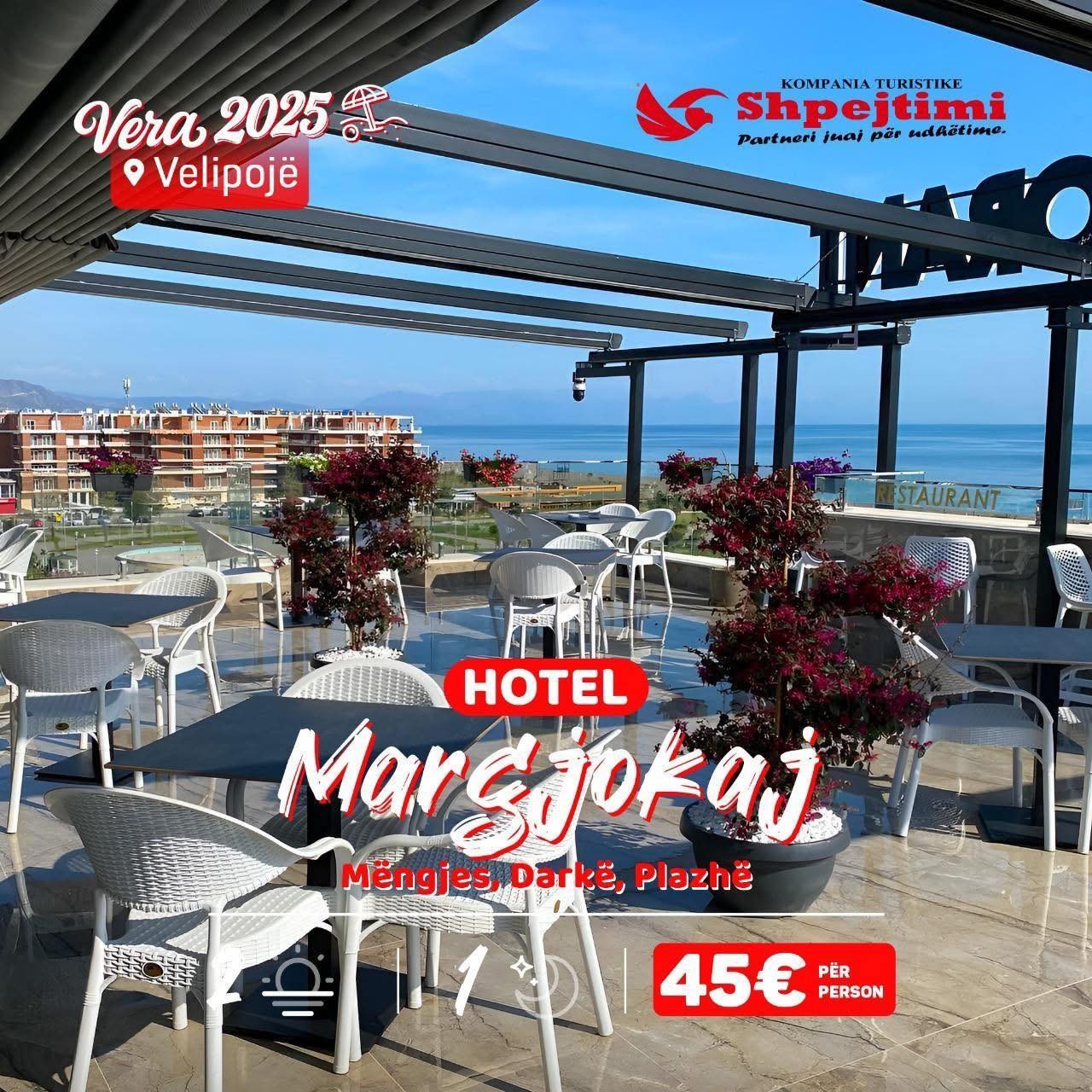 VETËM 50m larg plazhit – Pushime në Velipojë në HOTEL “MARGJOKAJ”