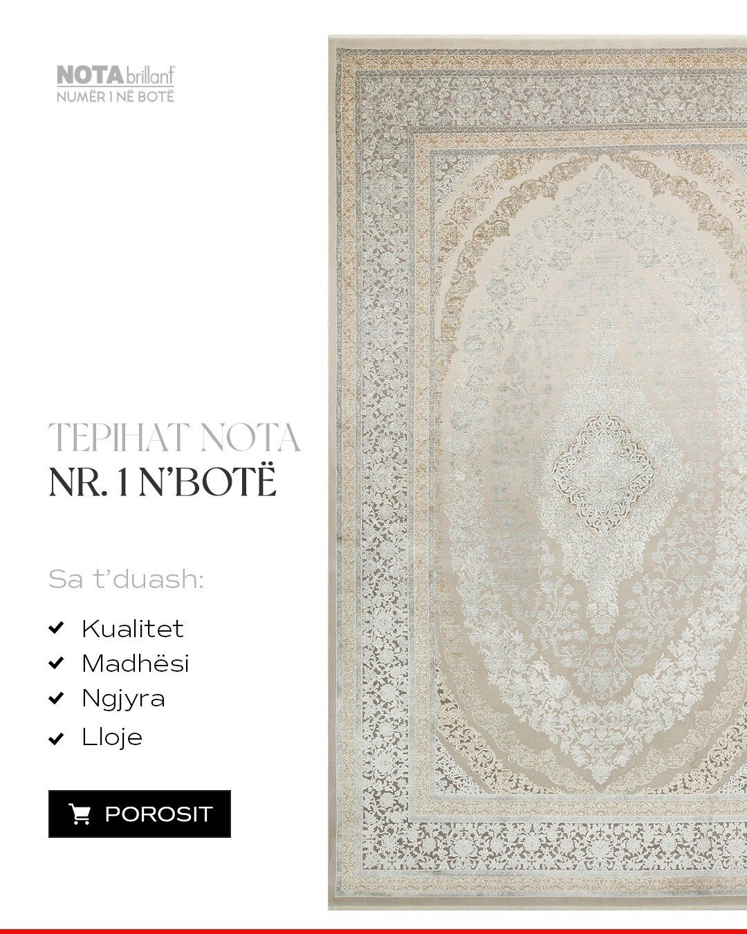 Cilësi që ndihet nën këmbë - tepihët NOTAbrillant