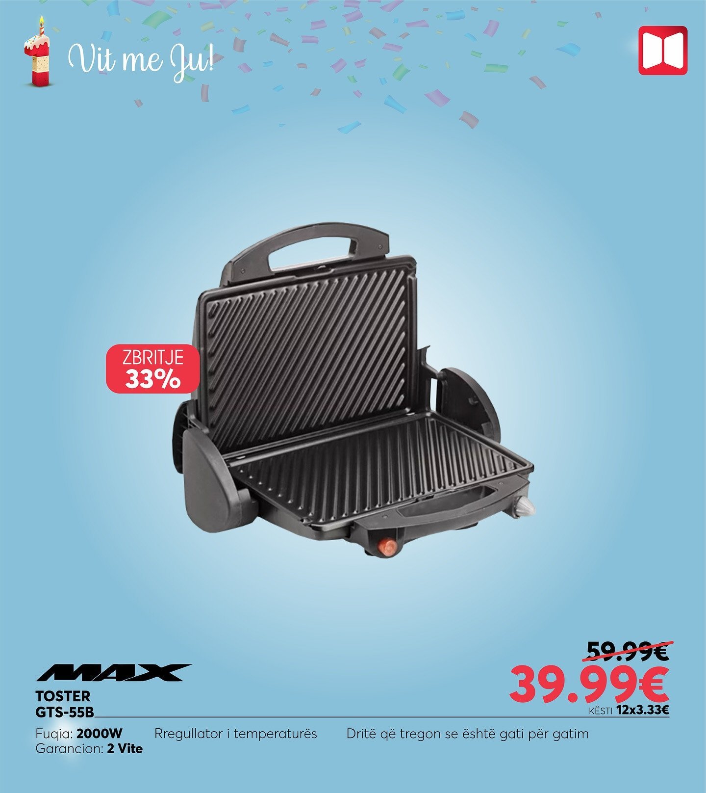 Tosteri MAX 20002