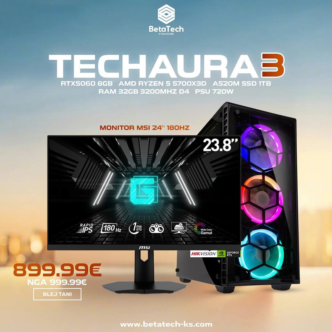 TECHAURA 3 – sistemi ideal për gaming të nivelit të lartë