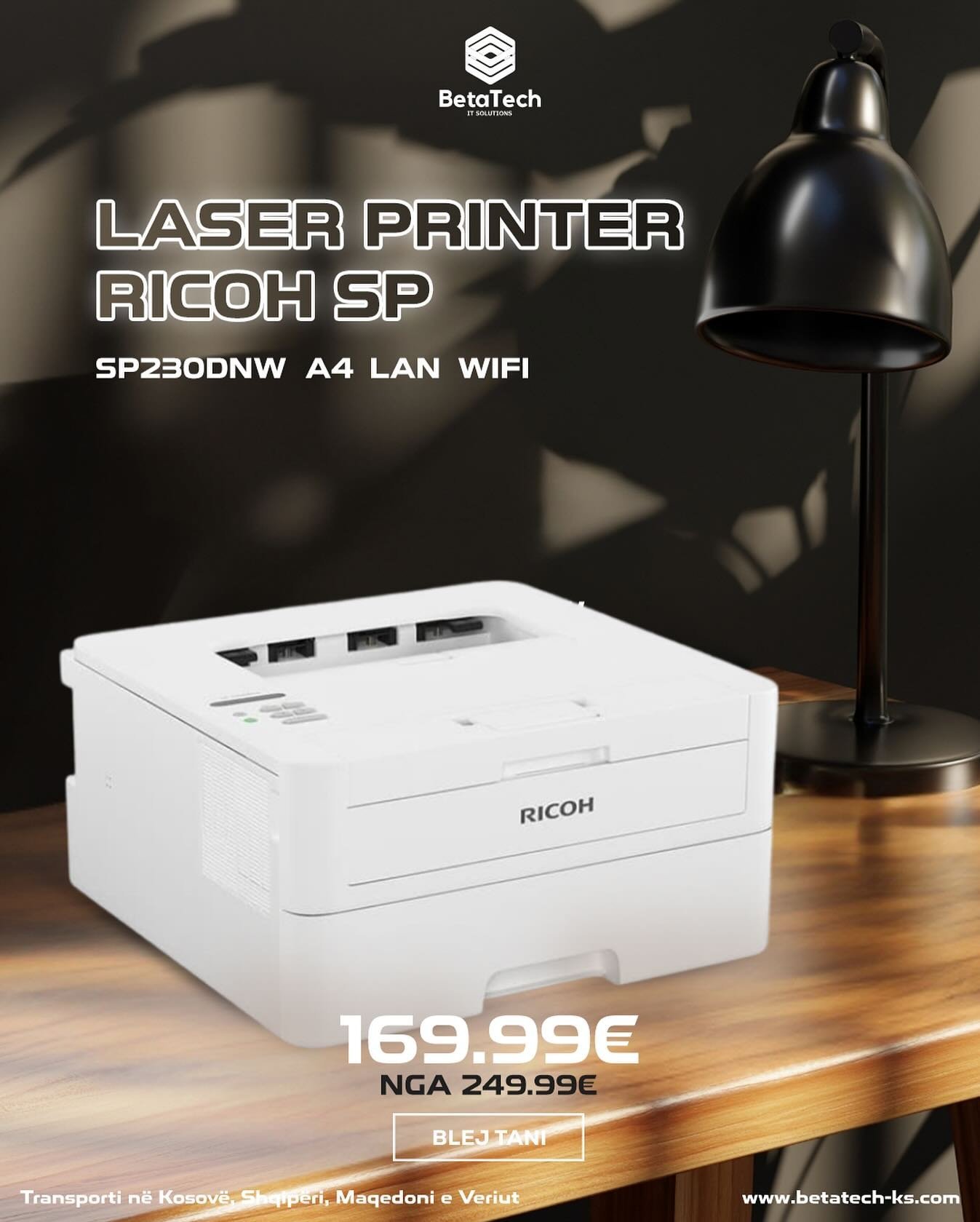 Printer kompakt, i fuqishëm dhe me lidhje të shpejtë për çdo zyrë apo ambient pune