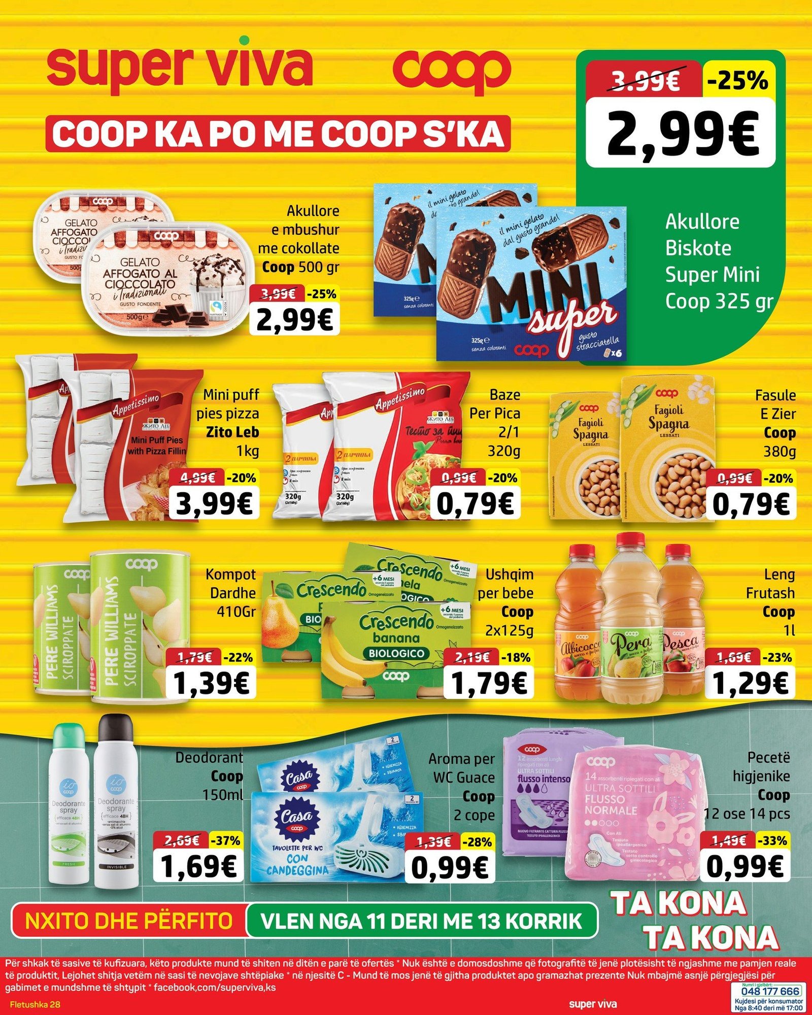 Produkte të përzgjedhura COOP, tani me zbritje të veçantë