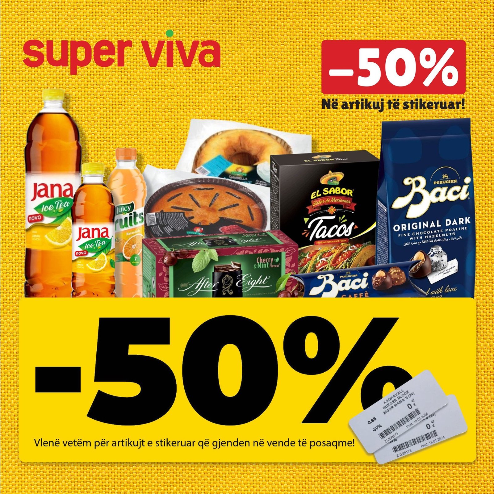 Tashmë ju presin ulje fantastike -50% në artikuj te caktuar!