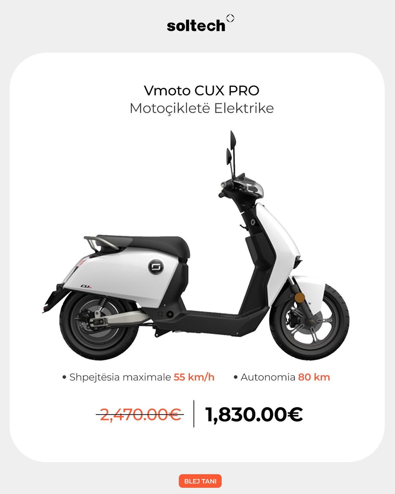 Vmoto CUX PRO – Motoçikletë Elektrike