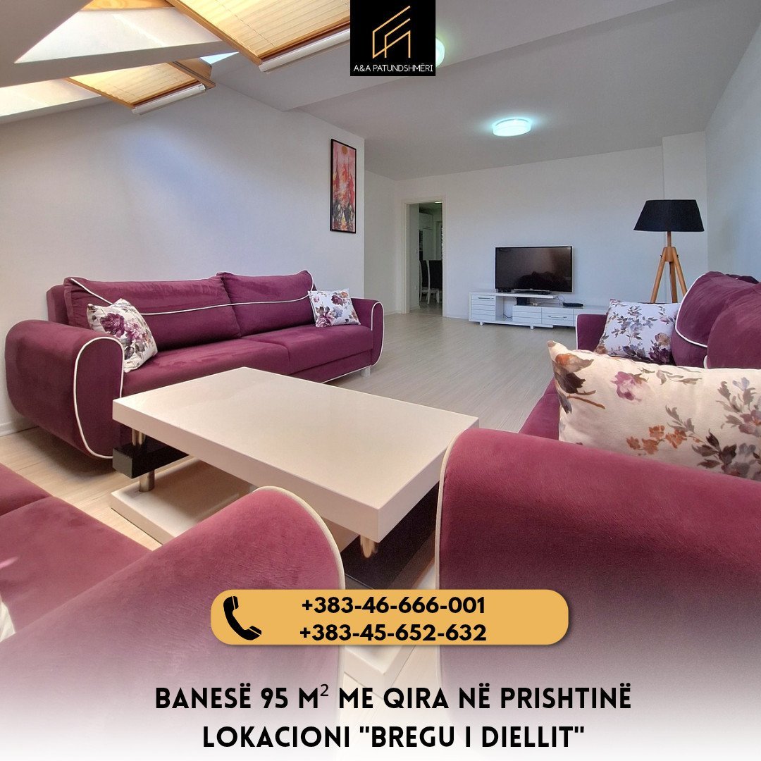 Banesë 95 m² me Qira Prishtinë / Bregu i Diellit