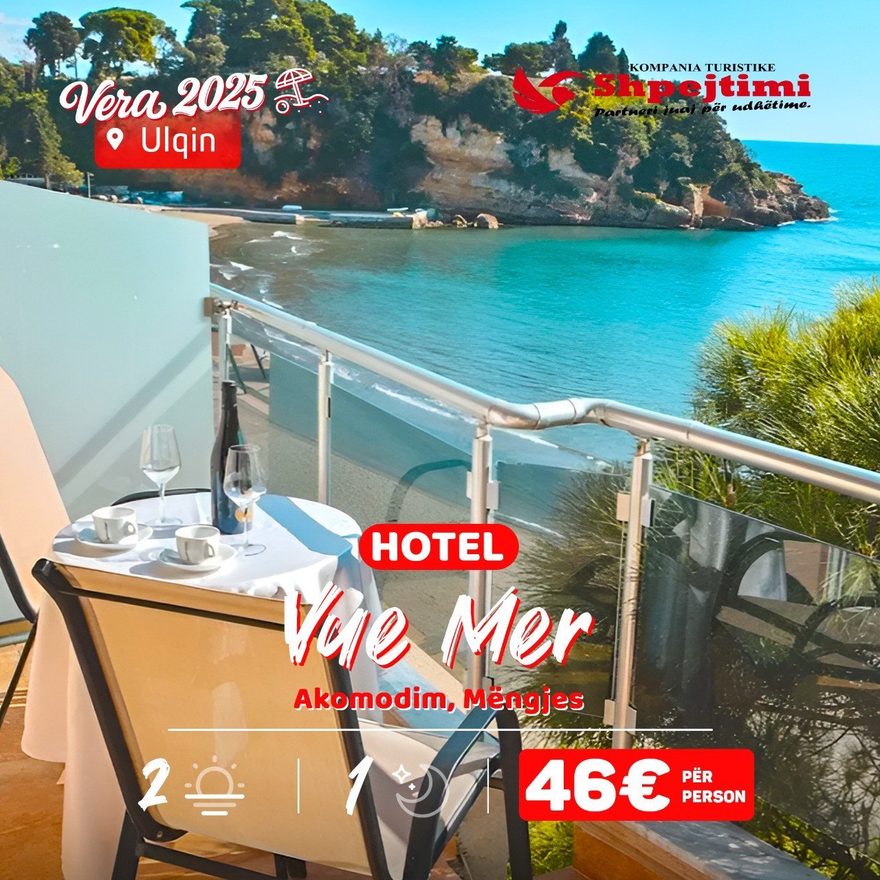 Super ofertë në super Hotel VUE MER ish hotel Riva - Ulqin plazha e vogël