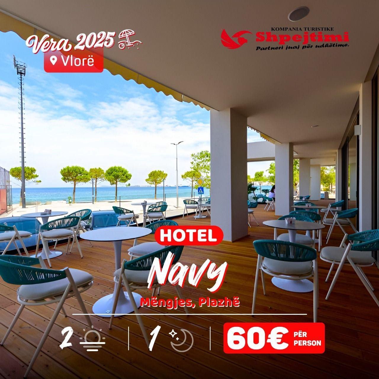 Shijo pushimet në Hotelin NAVY Hotel - VLORË (Qender) me 4*