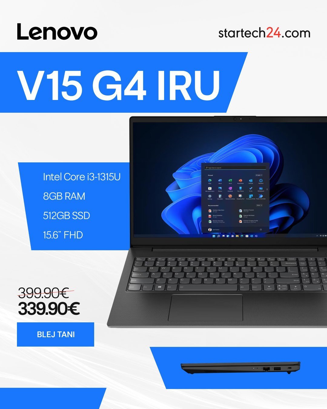 Lenovo V15 G4 IRU – laptop i fuqishëm për punë të përditshme