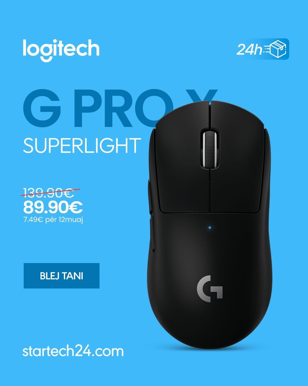 Logitech G Pro X Superlight – maus i lehtë dhe i shpejtë