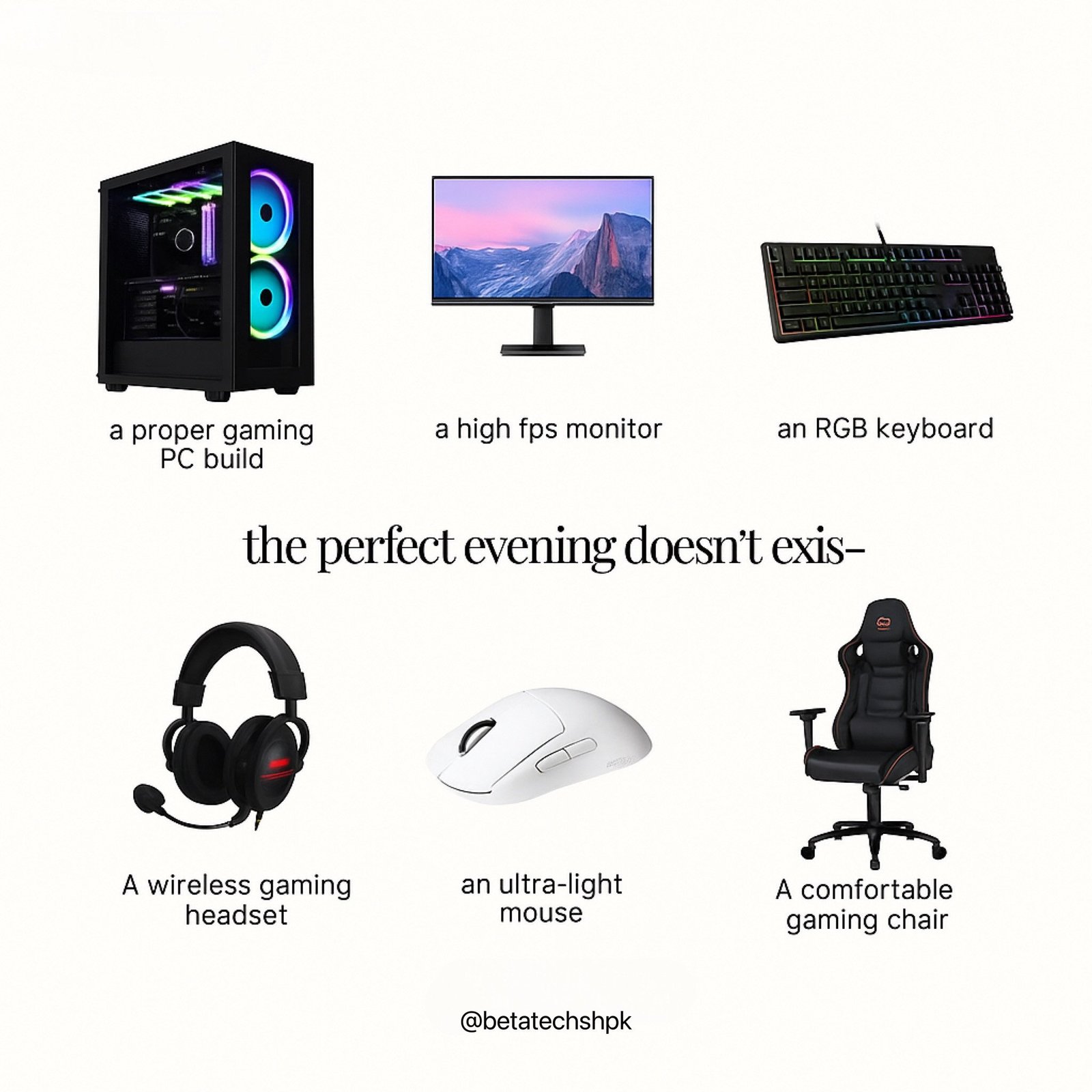 PC on, headset
