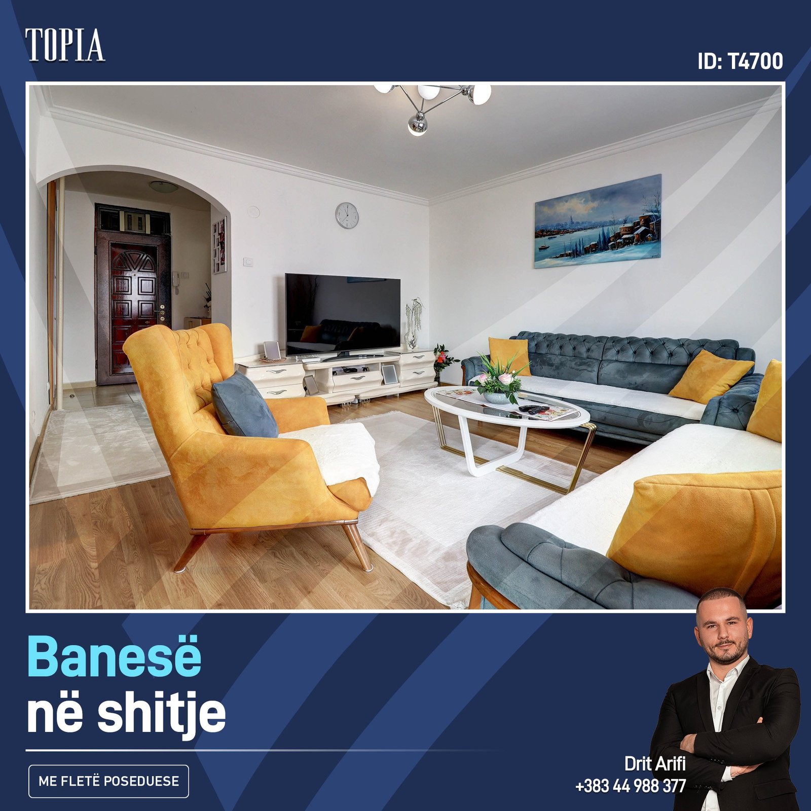 Banesë në shitje në lagjen Bregu i Diellit