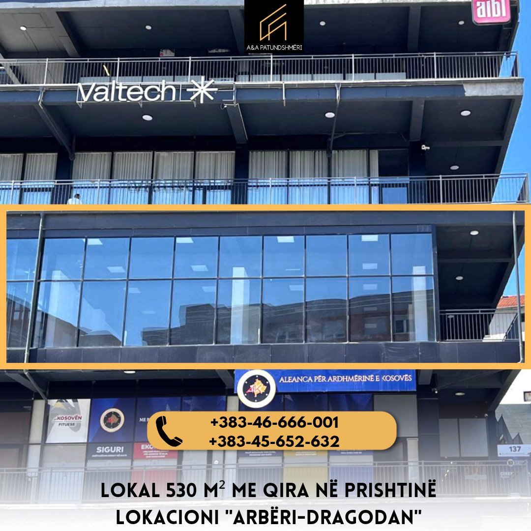 Lokal 530m² me Qira Prishtinë/Arbëri