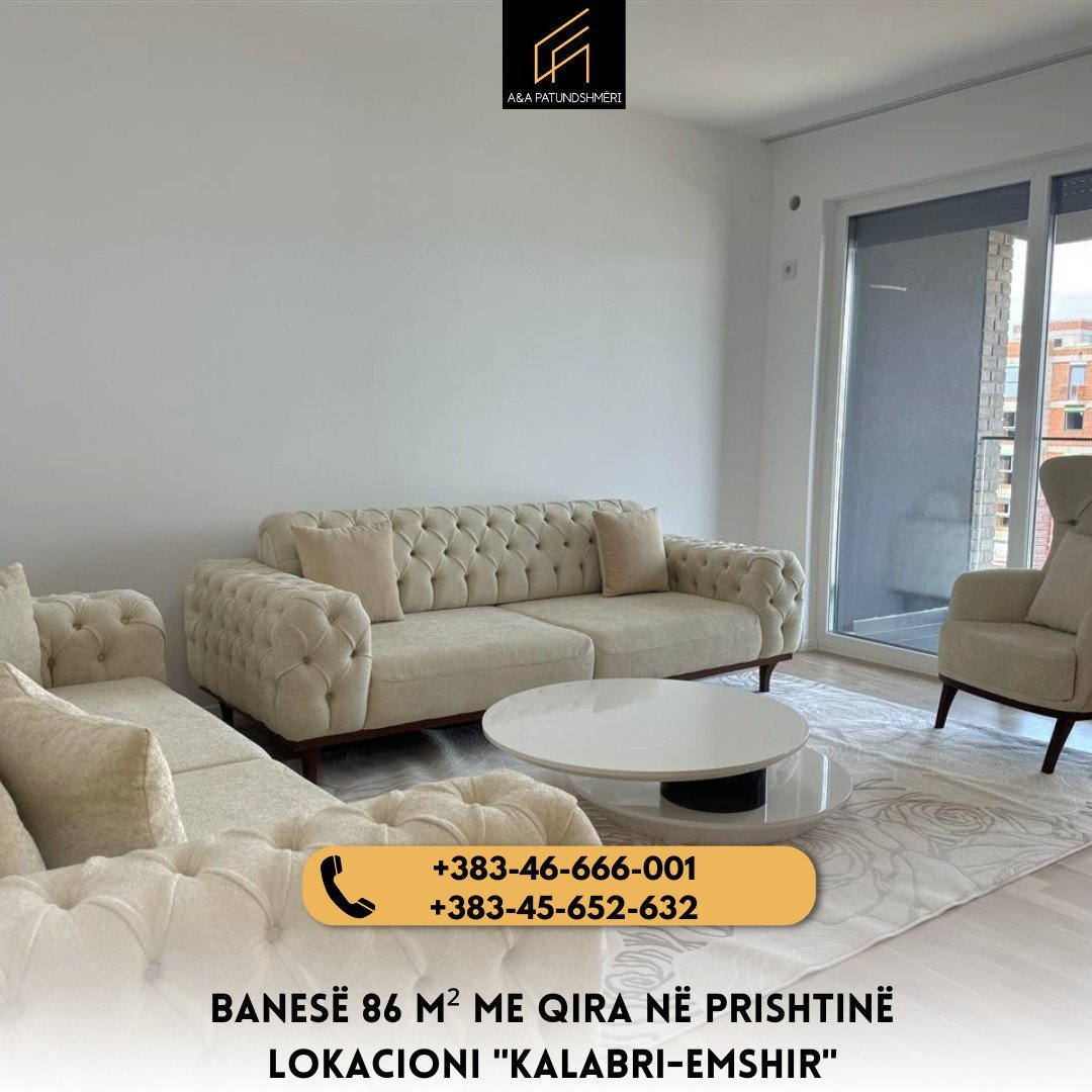 Banesë 86m² me Qira Prishtinë/Kalabri