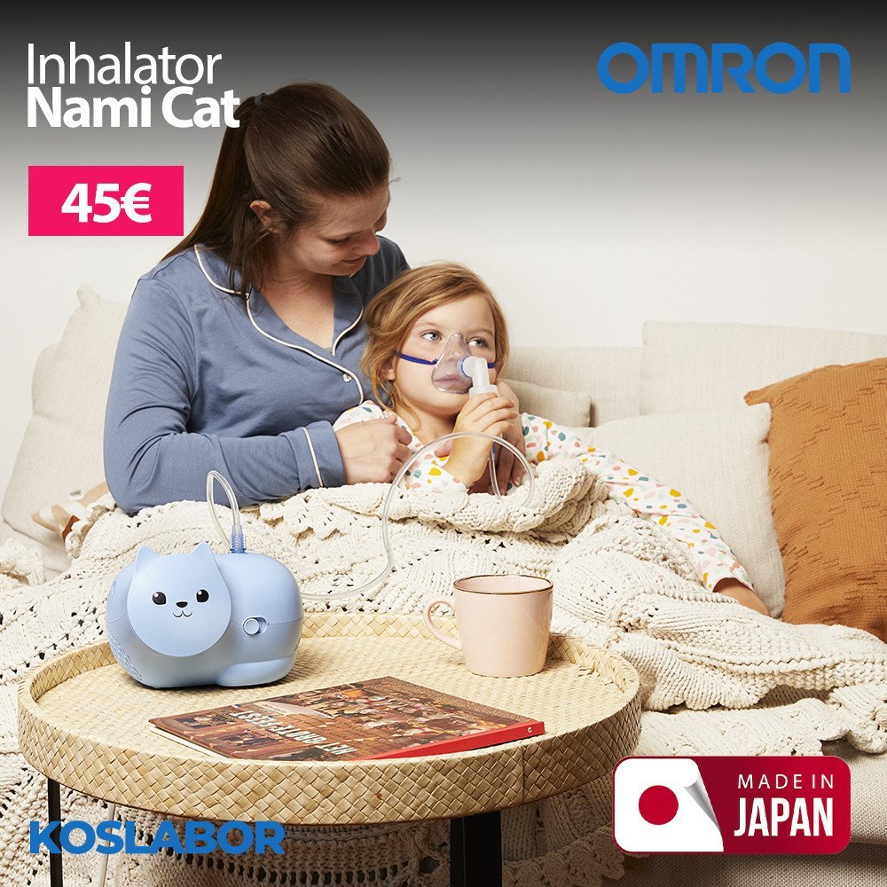 Inhalator për fëmijë OMRON Nami Cat - Adekuate për bebe dhe për fëmijë