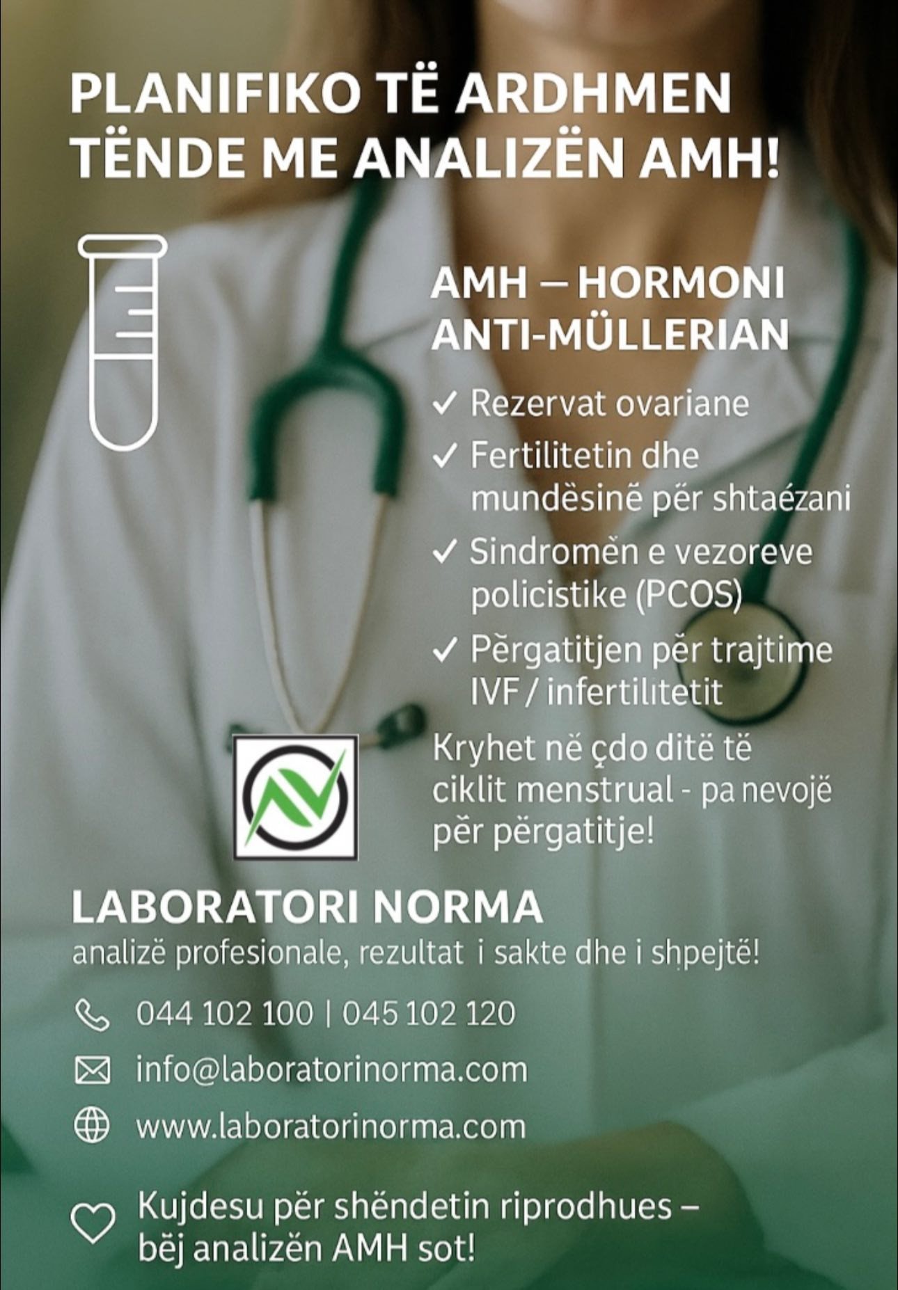 PLANIFIKO TË ARDHMEN TËNDE ME ANALIZËN AMH