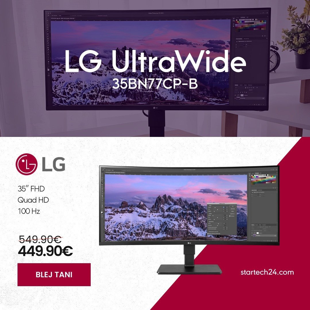 LG UltraWide – monitor 35" Quad HD
