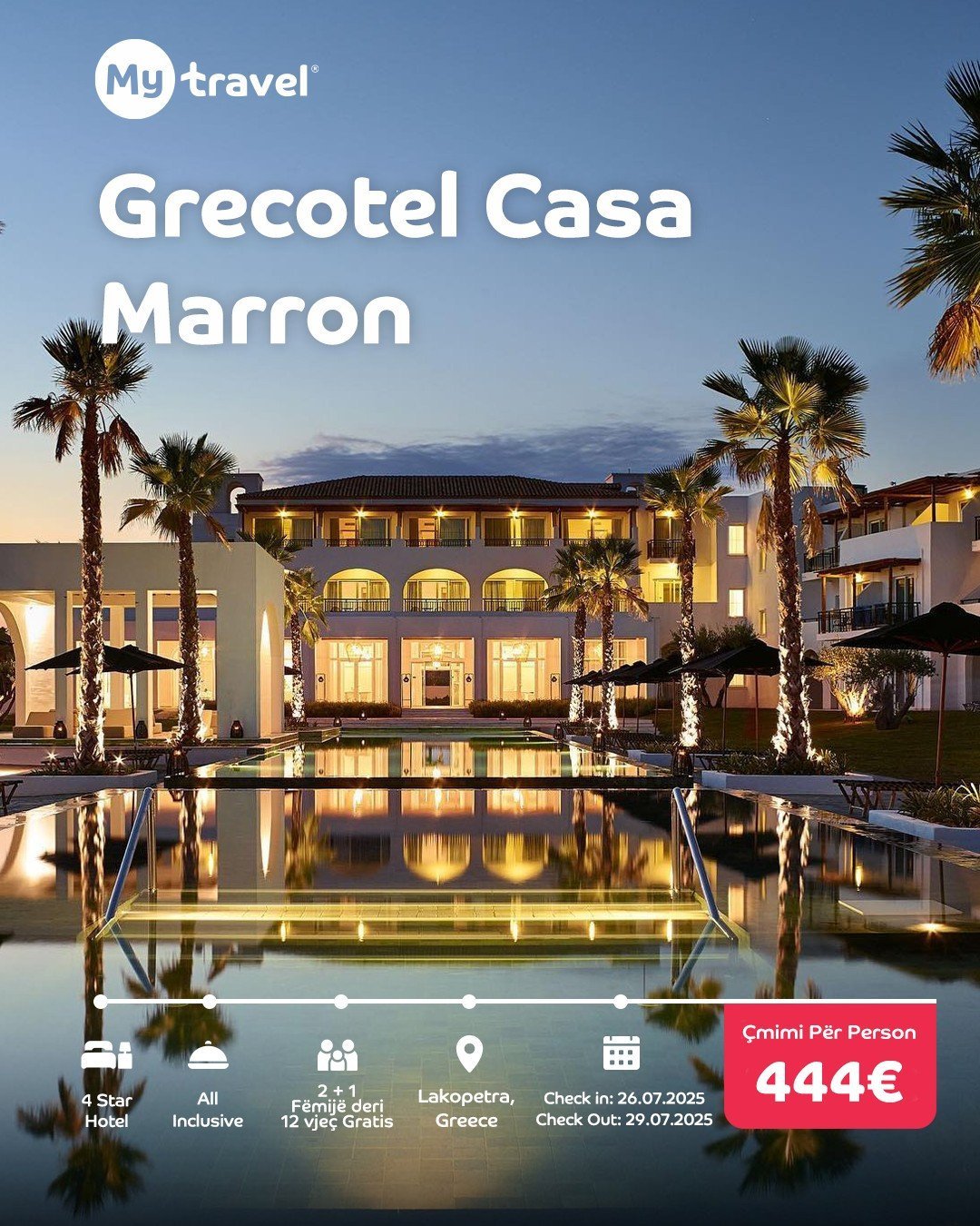 Pushime të ëndrrave në Grecotel Casa Marron