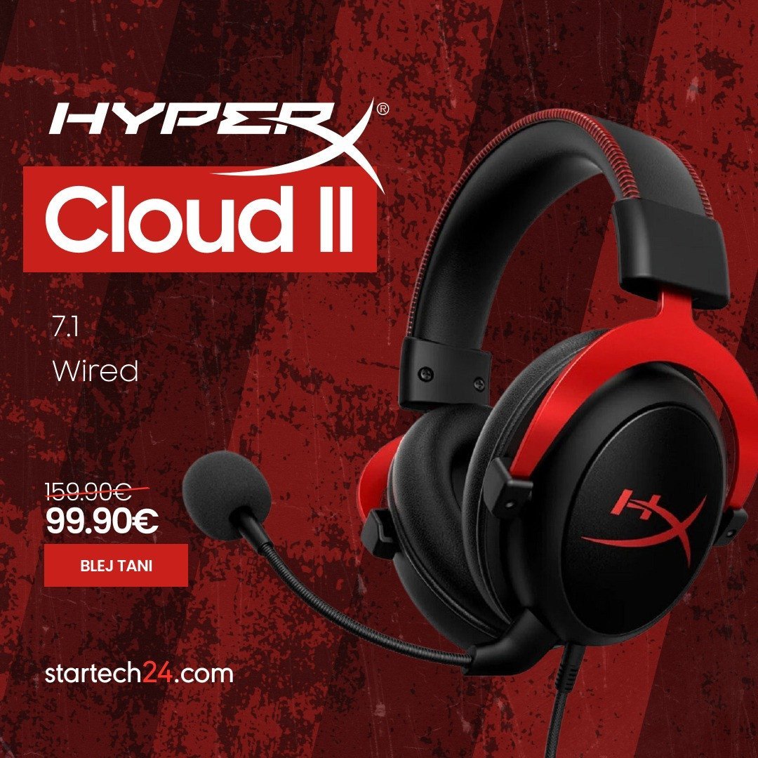 HyperX Cloud II – zëri i pastër 7.1