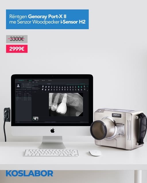 Rëntgen Genoray Port-X II me Senzor Woodpecker i-Sensor H2