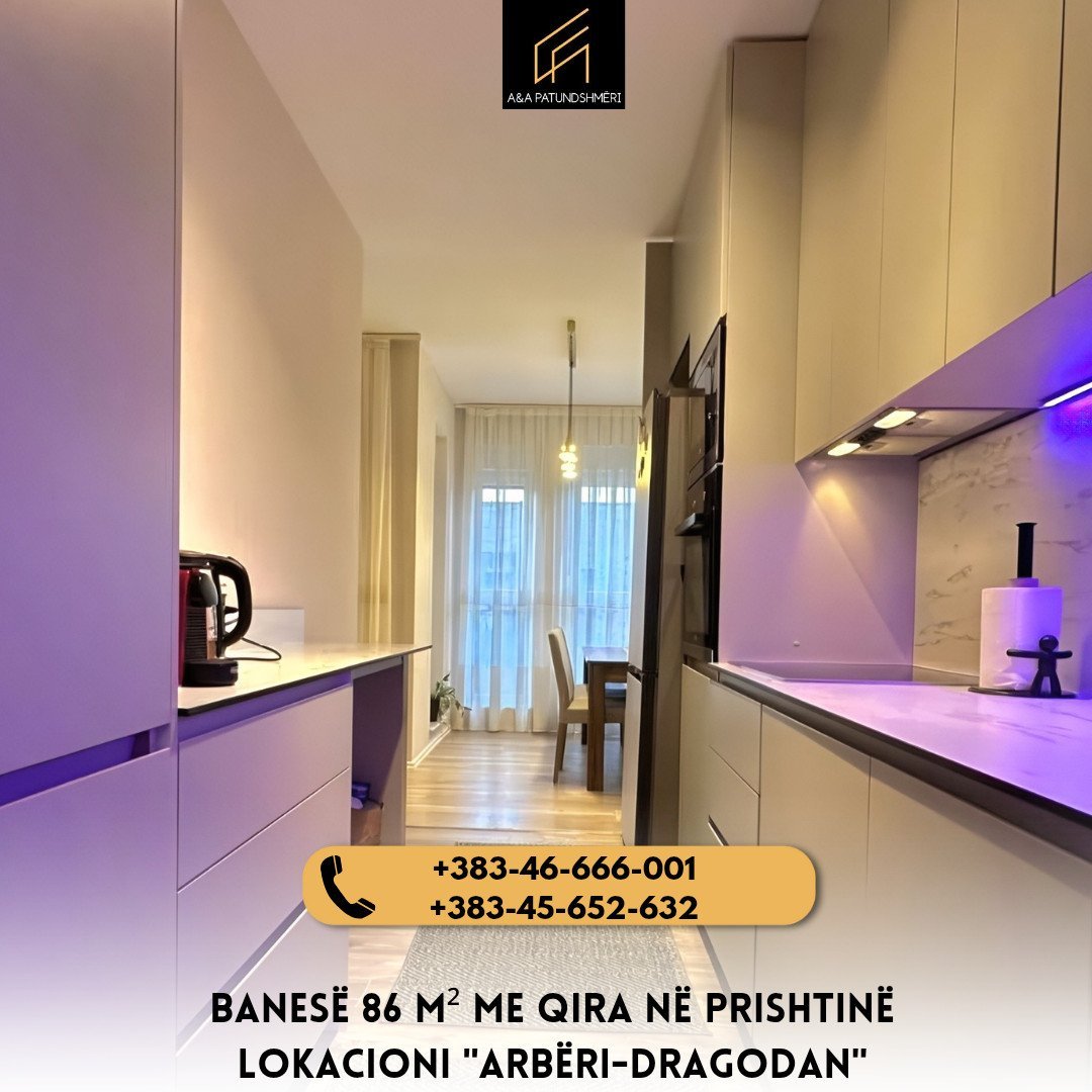 Banesë 86m² me Qira Prishtinë/Arbëri
