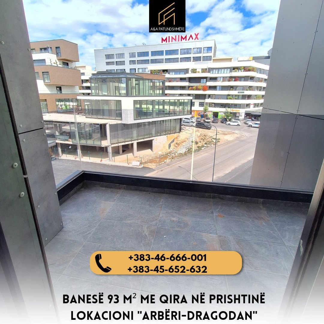 Banesë 93m² me Qira Prishtinë/Arbëri