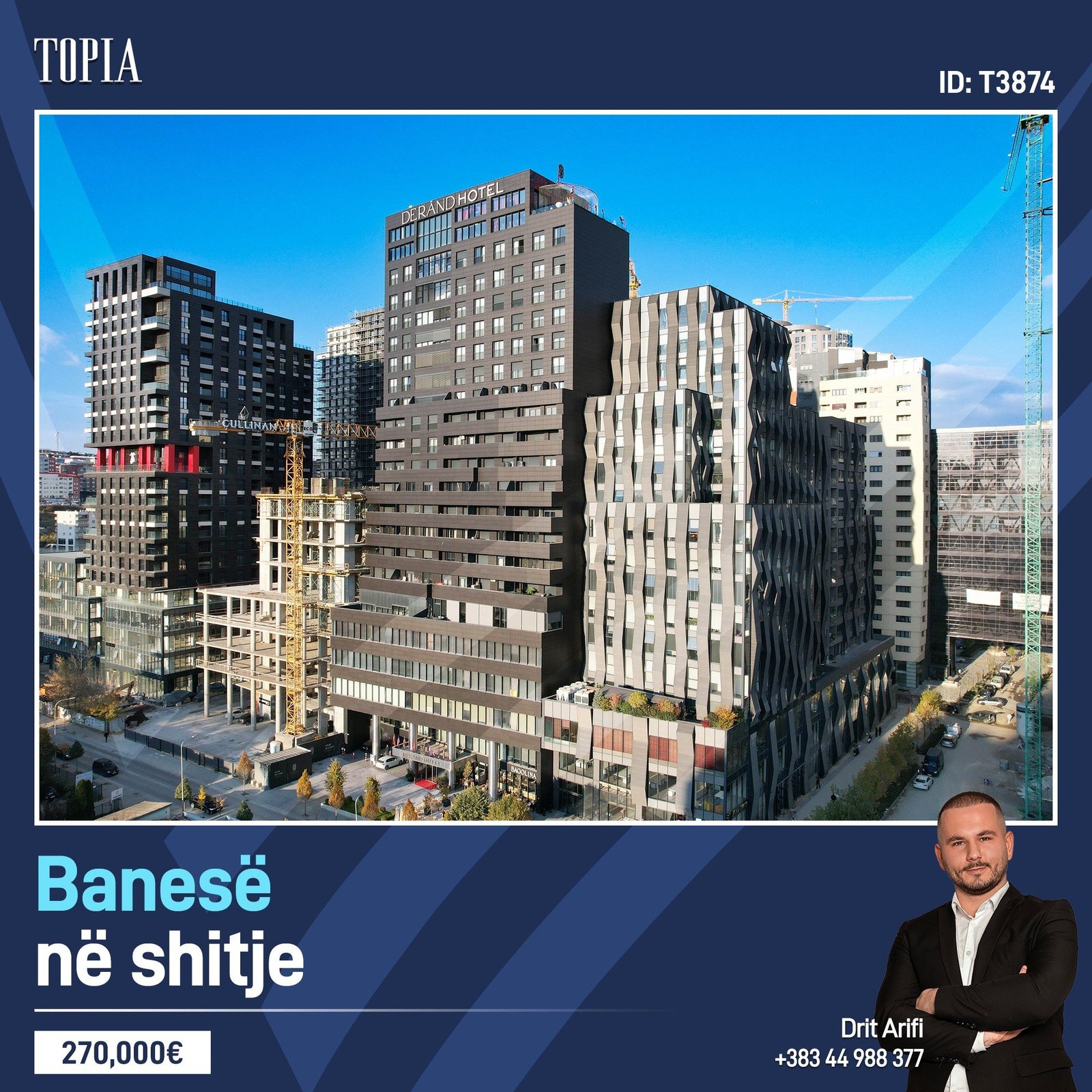 Banesë  në shitje në lagjen Lakrishtë