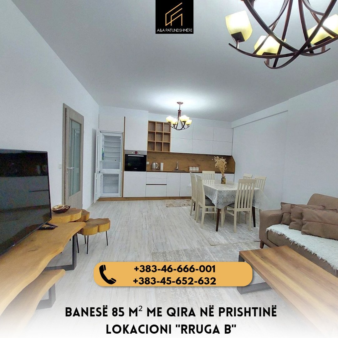 Banesë 85m² me Qira Prishtinë/Rruga B