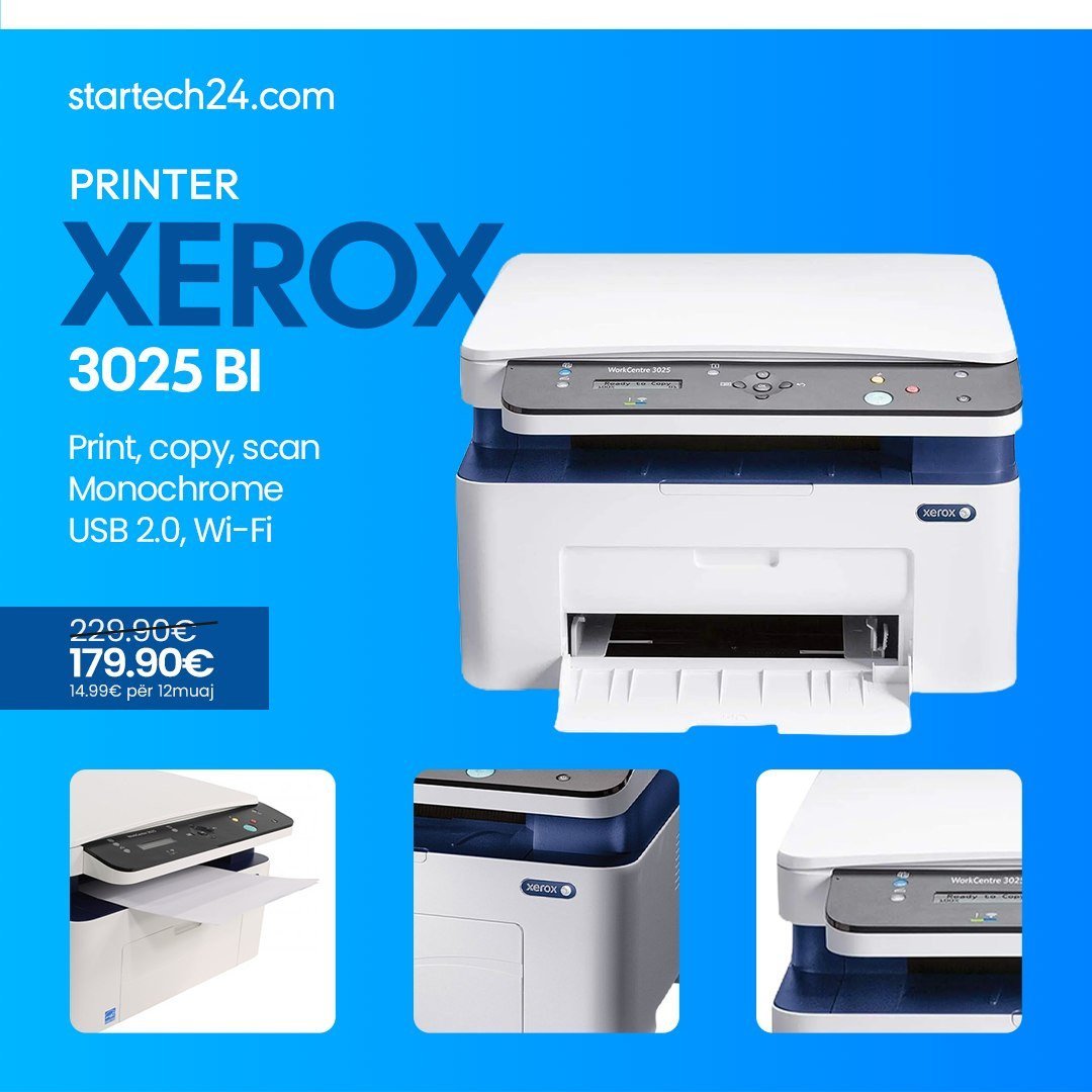Printer Xerox 3025 BI – Print, Copy dhe Scan