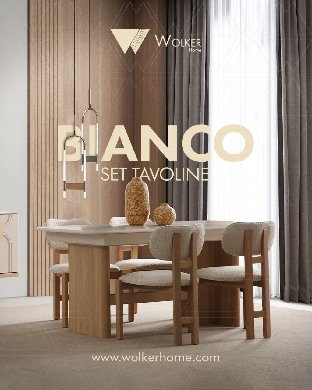 Seti i tavolinës Bianco