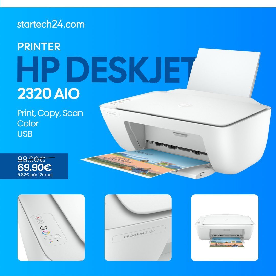 HP DeskJet 2320 AIO – printer praktik për shtëpi ose zyrë