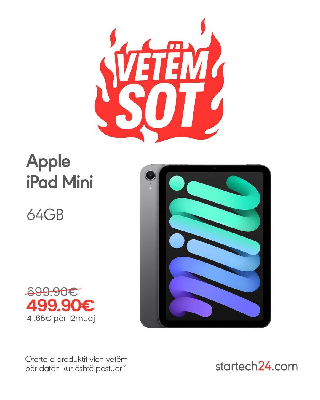 Apple iPad Mini 64GB - Kompakt, i fuqishëm dhe i zbritur vetëm sot