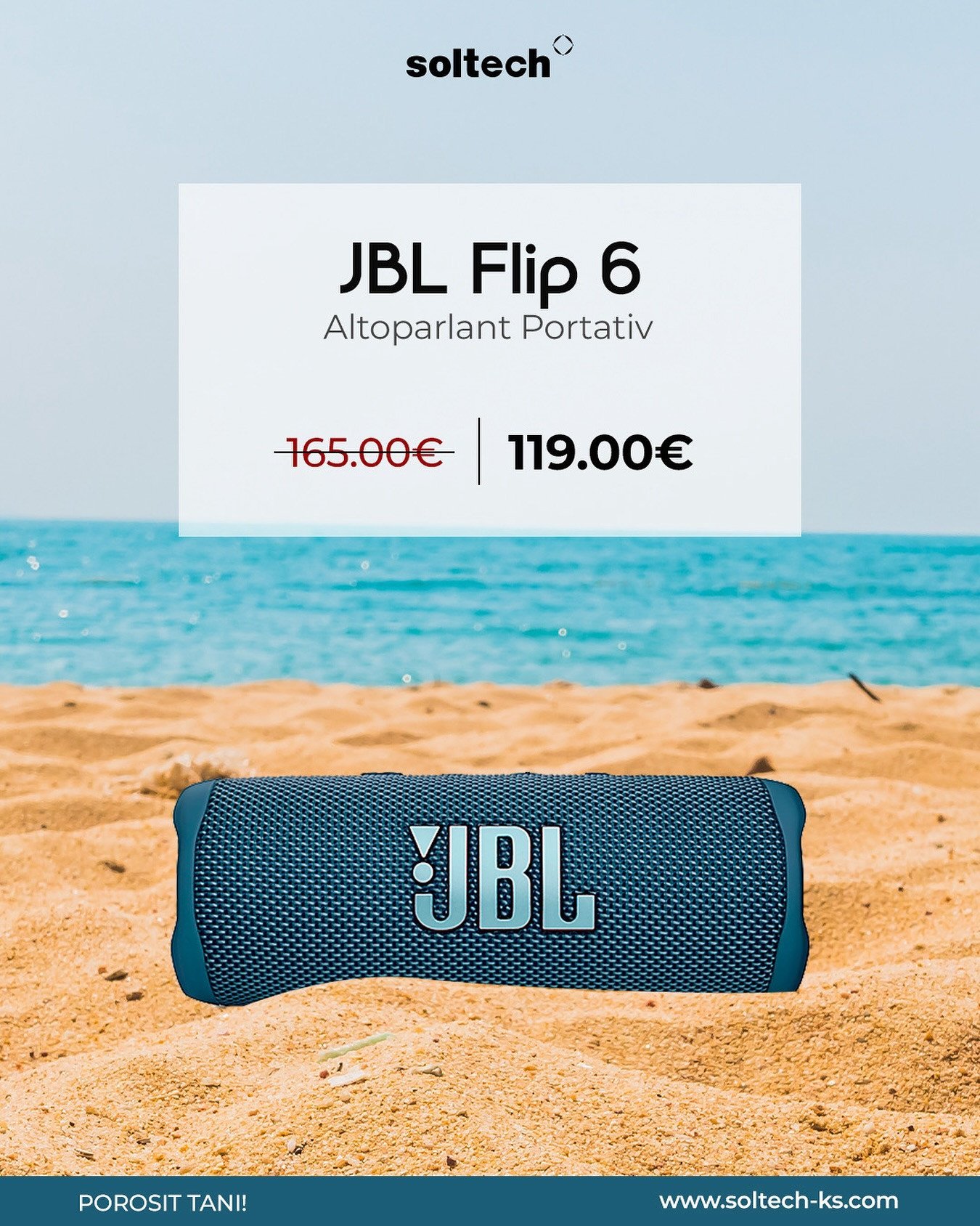 Verë, plazh dhe tinguj të pastër me JBL Flip 6