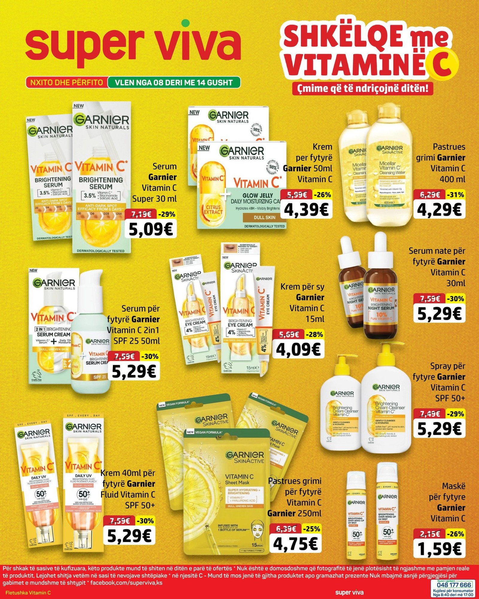 Vitaminë C për lëkurë të shëndetshme dhe të ndritshme