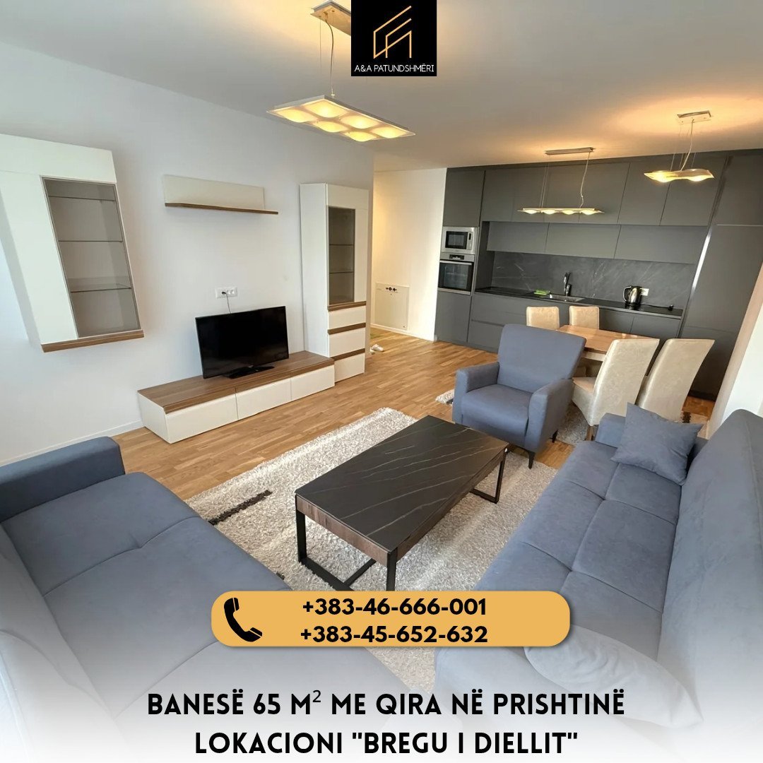 Banesë 65m² me Qira Prishtinë/Bregu i Diellit