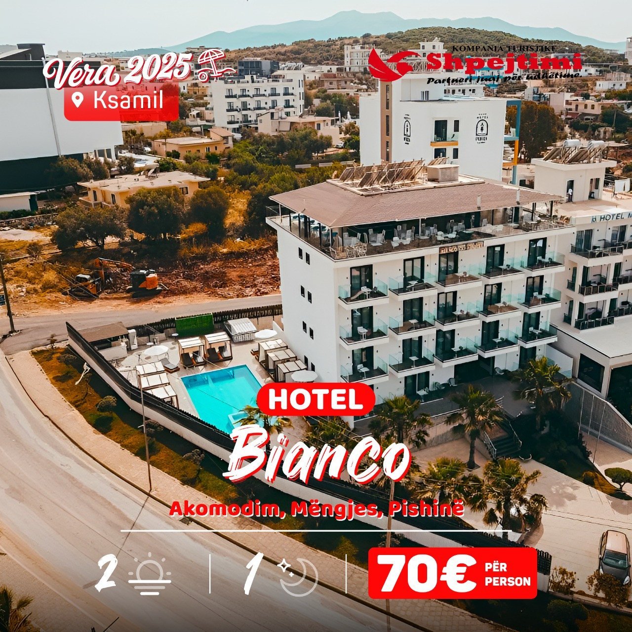 Plazhë në KSAMIL BIANCO Hotel