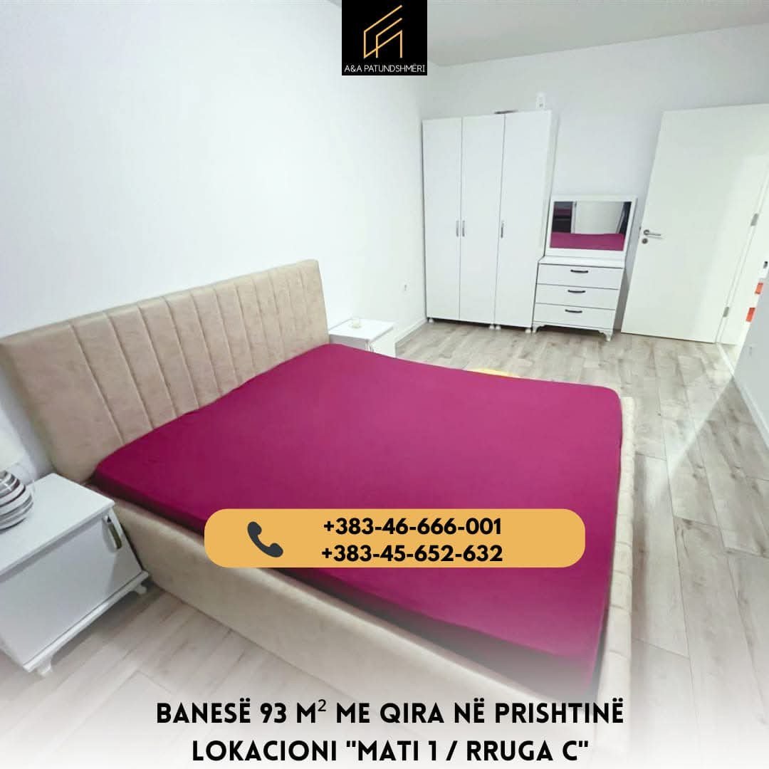 Banesë 93m² me Qira Prishtinë/Rruga C