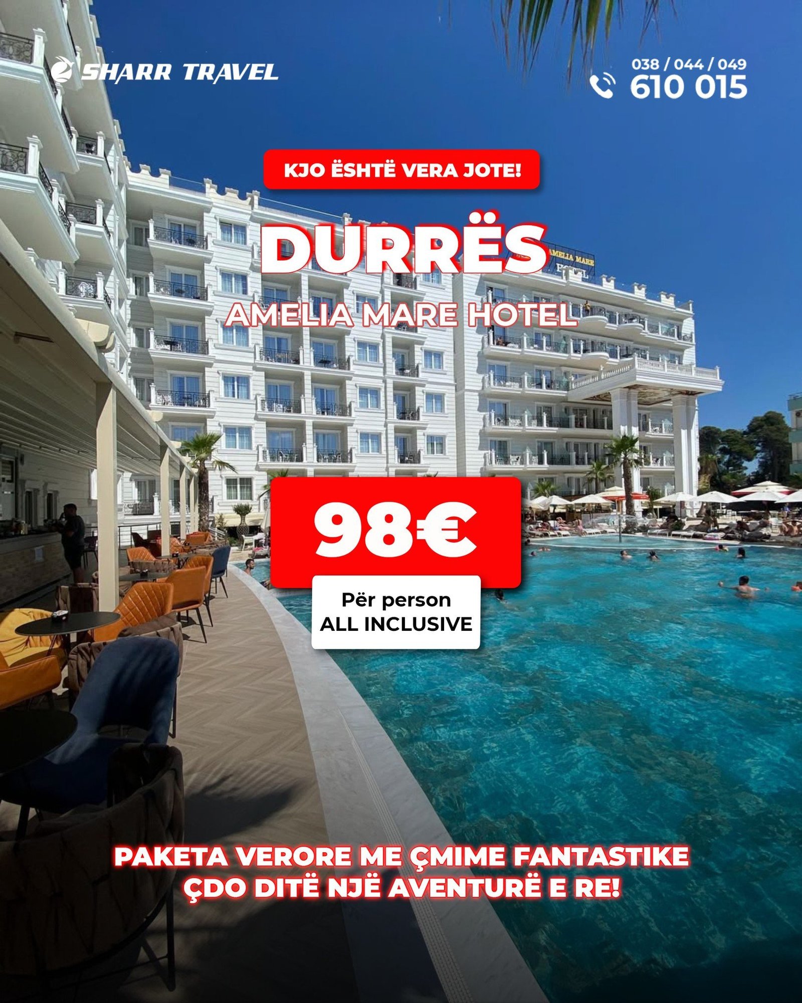 Ofertet e Gushtit me ALL INCLUSIVE në Amelia Mare Resort – Durrës!