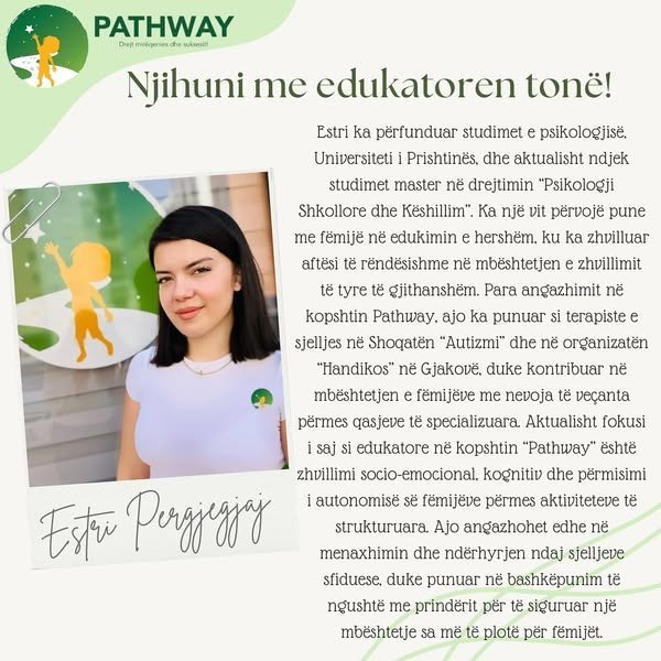 Njihuni me edukatoren tonë !