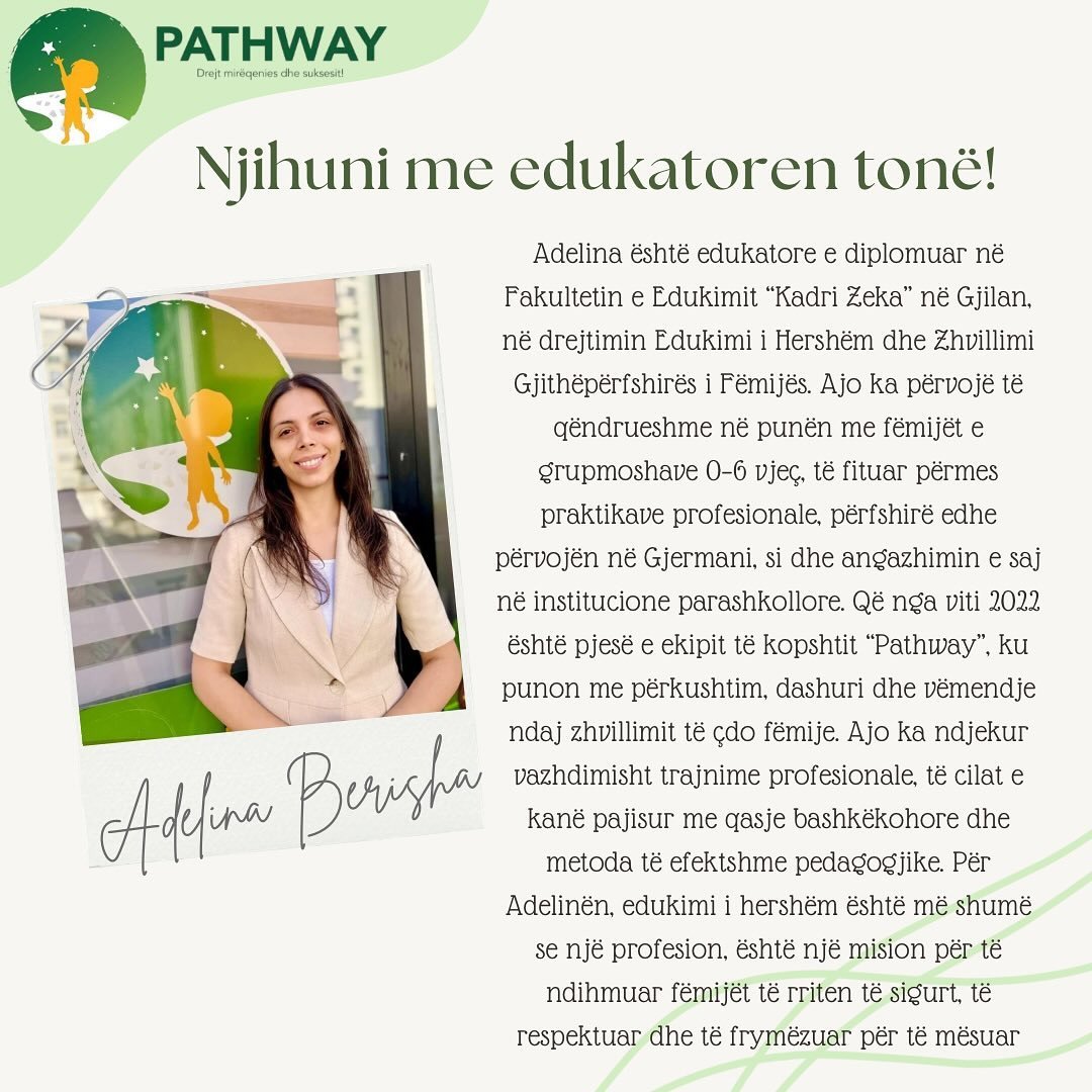 Njihuni me edukatoren tonë !