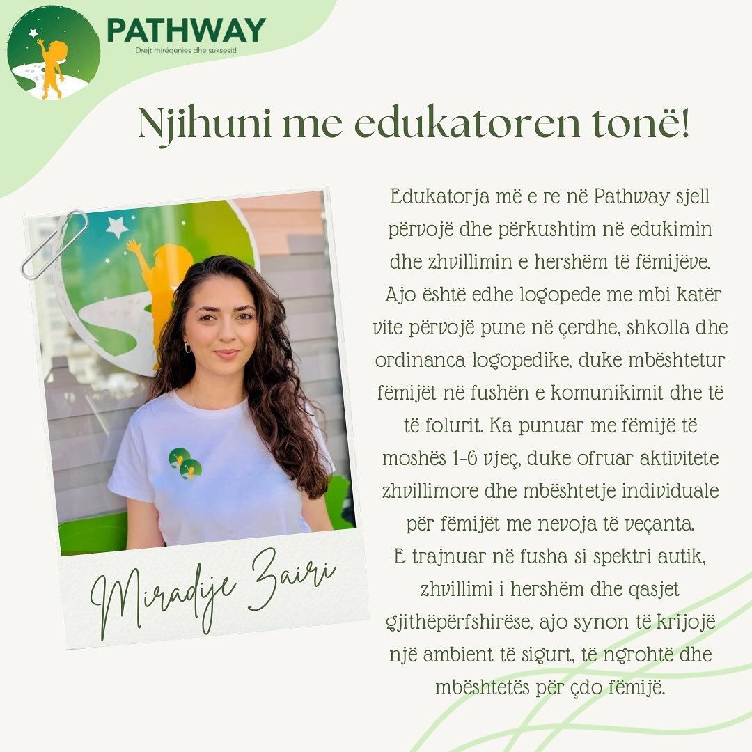 Njihuni me edukatoren tonë !