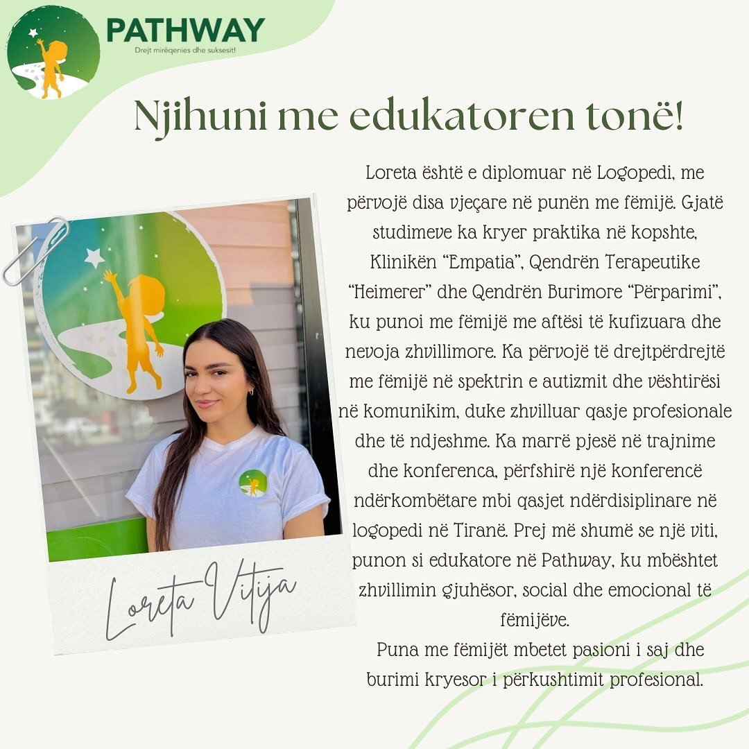 Njihuni me edukatoren tonë !