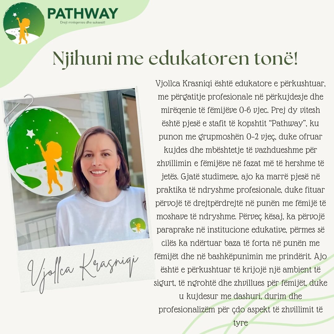 Njihuni me edukatoren tonë !