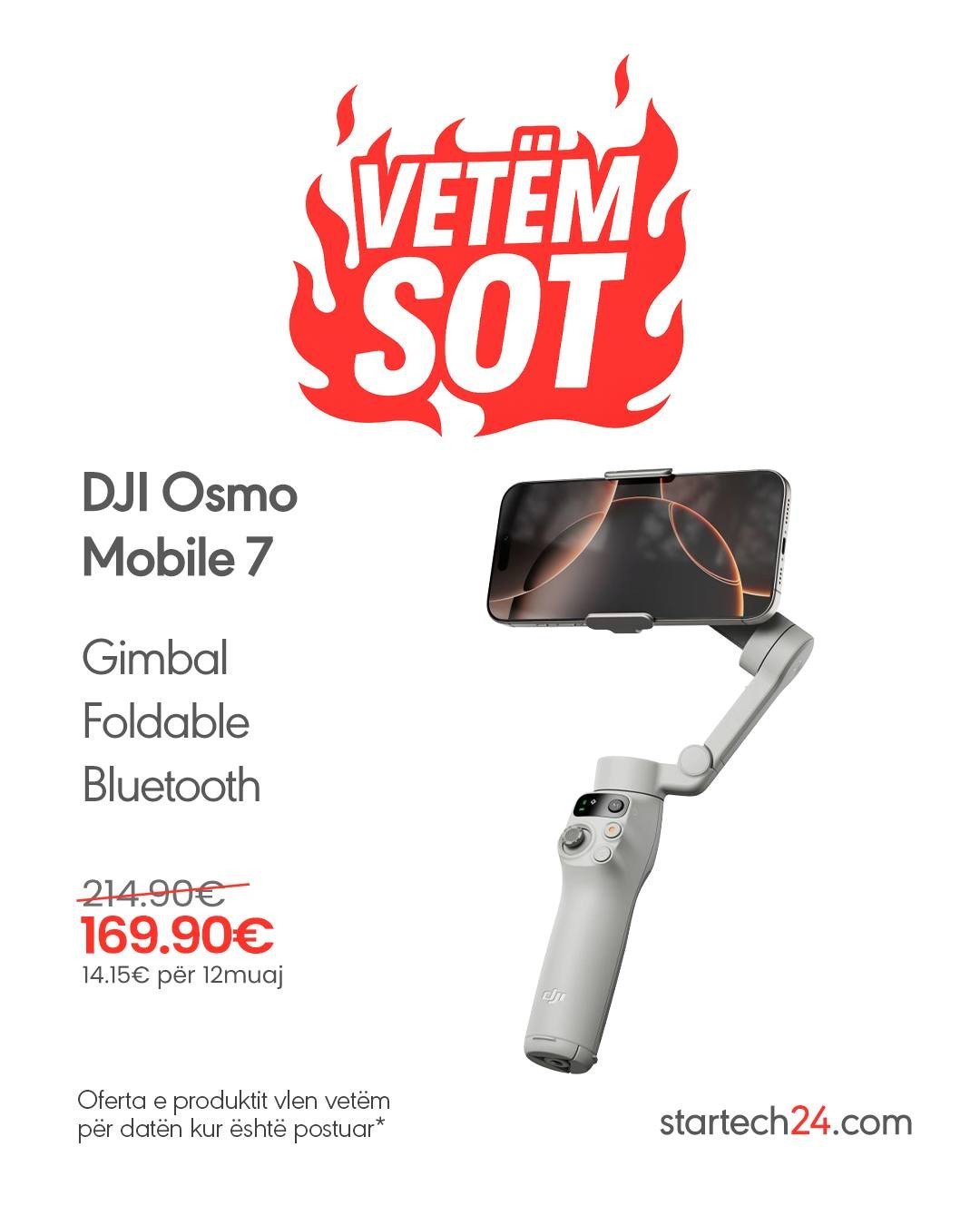 DJI Osmo Mobile 7- OFERTË VETËM SOT!