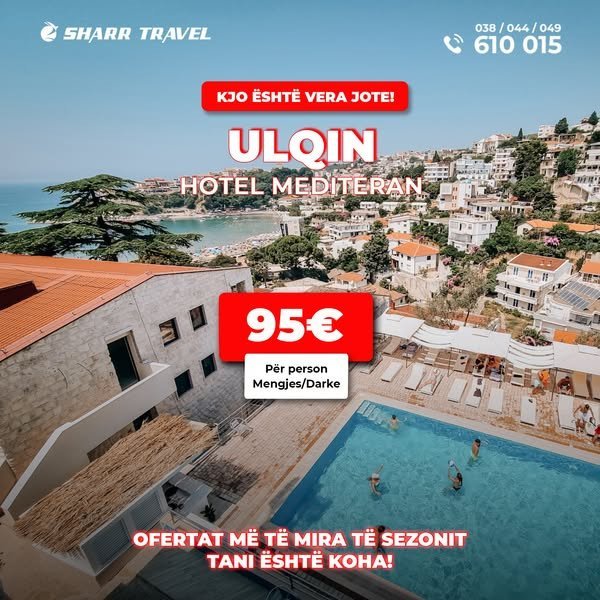 Pushime Verore në Hotel Mediteran, Ulqin!