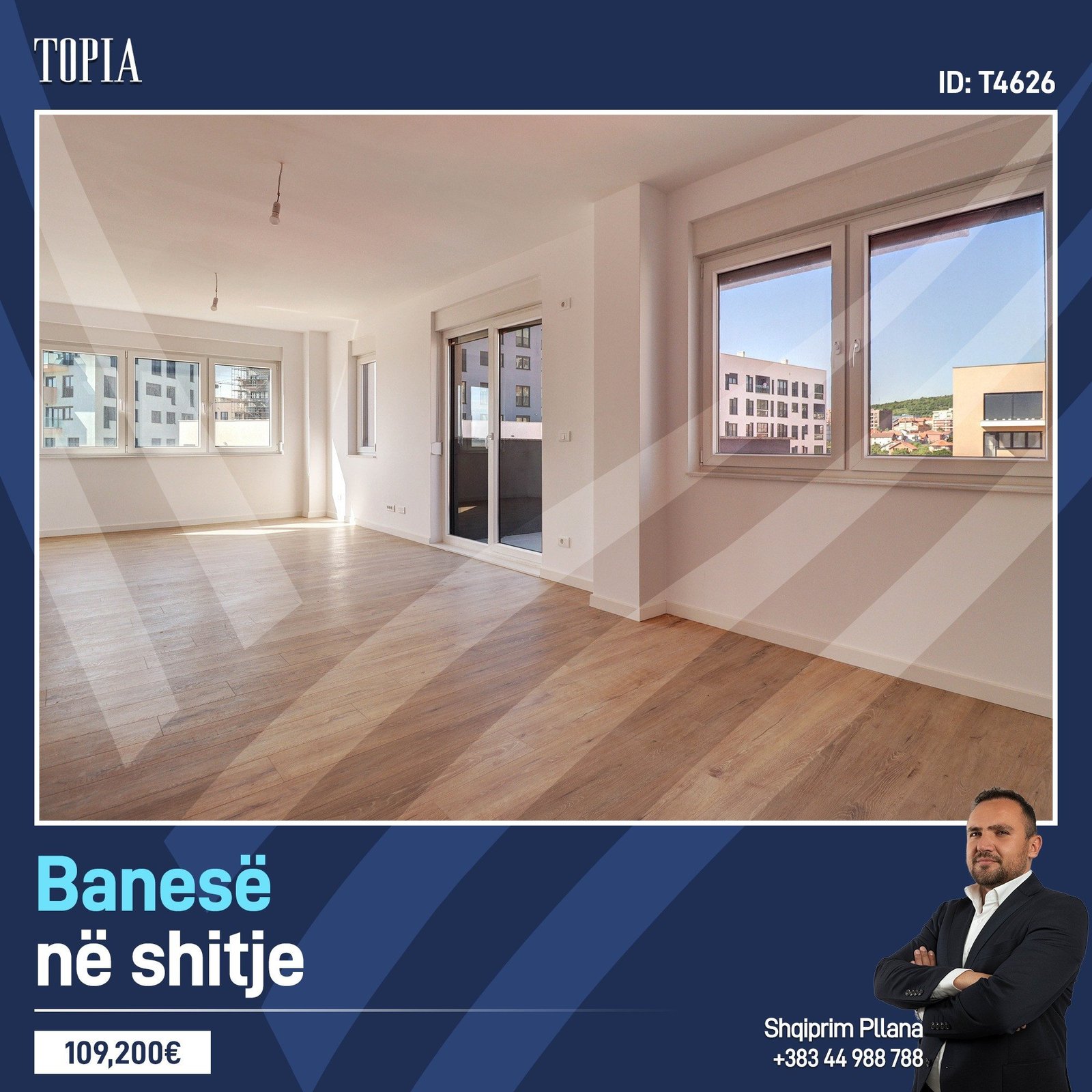 Banesë në shitje në lagjen Mati 1