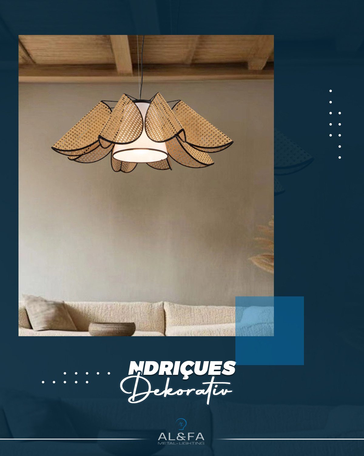 Ndriçues dekorativ që sjell ngrohtësi dhe elegancë në çdo ambient
